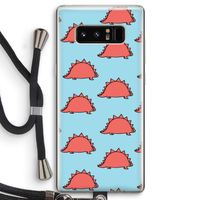 Dinosawrr: Samsung Galaxy Note 8 Transparant Hoesje met koord