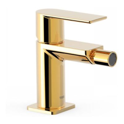 Bidetkraan Tres Loft | Opbouw | Mengkraan | 1-hendel | Rond | 24k Goud glans