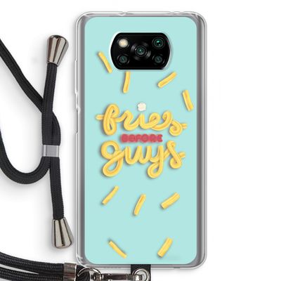 Always fries: Xiaomi Poco X3 Pro Transparant Hoesje met koord