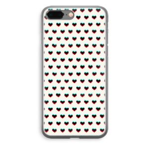 Hartjes: iPhone 8 Plus Transparant Hoesje
