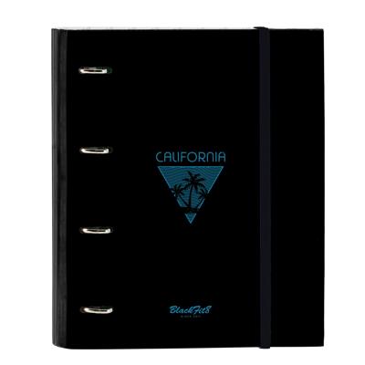 Ringmap BlackFit8 California Blauw Zwart 27 x 32 x 3.5 cm