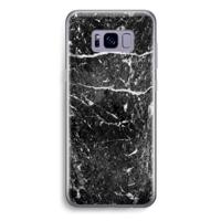 Zwart marmer: Samsung Galaxy S8 Plus Transparant Hoesje - thumbnail