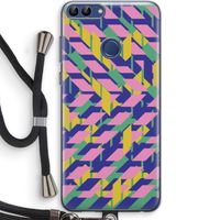 Skew Blush 1: Huawei P Smart (2018) Transparant Hoesje met koord