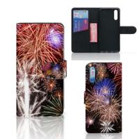 Huawei P20 | Wallet Case | met Pasjes | Vuurwerk
