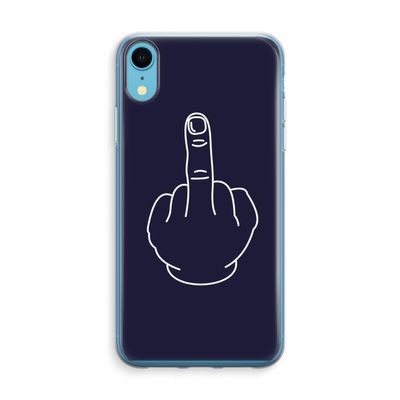 F**k U: iPhone XR Transparant Hoesje