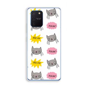 Meow: Samsung Galaxy Note 10 Lite Transparant Hoesje
