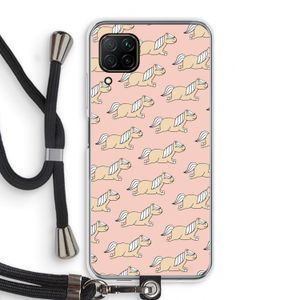 Ponys: Huawei P40 Lite Transparant Hoesje met koord