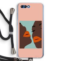 Orange lips: Honor 10 Transparant Hoesje met koord