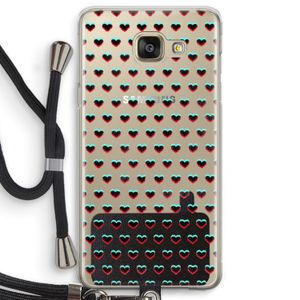 Hartjes: Samsung Galaxy A5 (2016) Transparant Hoesje met koord