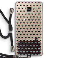 Hartjes: Samsung Galaxy A5 (2016) Transparant Hoesje met koord