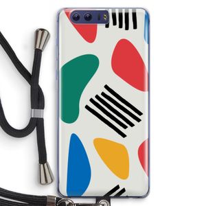 Illustratieve pop 1: Honor 9 Transparant Hoesje met koord