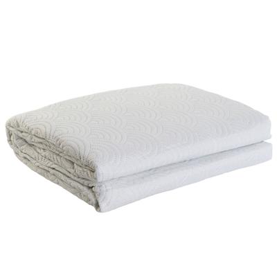 Sprei DKD Home Decor Wit Bed van 180 270 x 270 x 1 cm