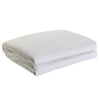 Sprei DKD Home Decor Wit Bed van 180 270 x 270 x 1 cm