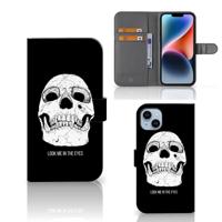 Telefoonhoesje met Naam iPhone 15 Plus Skull Eyes