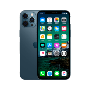 Refurbished iPhone 12 Pro Max 256 GB Oceaanblauw Zichtbaar gebruikt