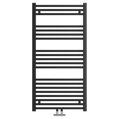 Sanivesk Lima Paneelradiator - 119x60cm - 580watt - 6-punt - zwart 2017489