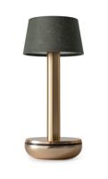 Humble Oplaadbare tafellampTwo Gold Emerald linnen - HUMTL00213