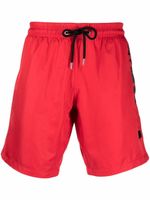 Philipp Plein short de bain à logo imprimé - Rouge - thumbnail