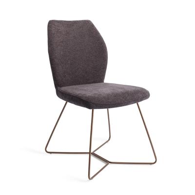 Jesper Home Eetkamerstoel 'Ikata' Beehive Rose, kleur Almost Black