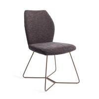 Jesper Home Eetkamerstoel 'Ikata' Beehive Rose, kleur Almost Black