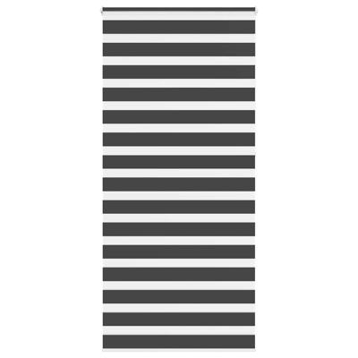 Zebra rolgordijn 95x230 cm stofbreedte 90,9 cm zwart