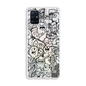 Vexx Black City : Galaxy A51 4G Transparant Hoesje