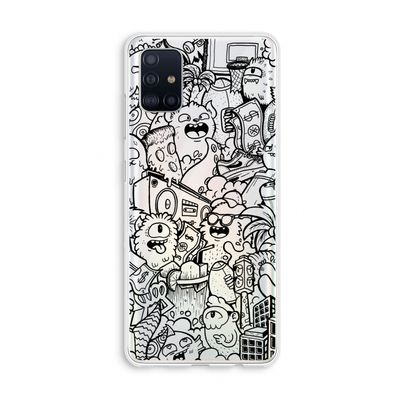 Vexx Black City : Galaxy A51 4G Transparant Hoesje
