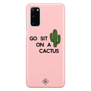 Samsung Galaxy S20 rondom bedrukt hoesje - Go sit on a cactus