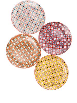 POLSPOTTEN lot d'assiettes Hippy - Rouge