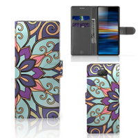 Sony Xperia 10 Hoesje Purple Flower - thumbnail