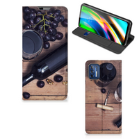 Motorola Moto G9 Plus Flip Style Cover Wijn