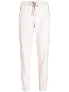 Lorena Antoniazzi pantalon de jogging en laine vierge mélangée - Blanc