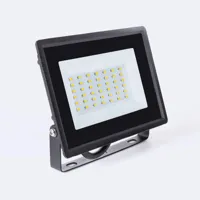 Breedstraler warm wit 2700k 30W zwart
