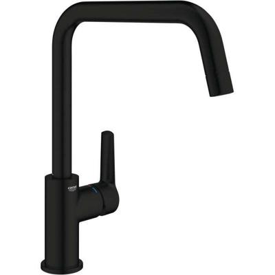 Keukenkraan - Eéngreeps wastafelmengkraan - Mat zwart - Hoge uitloop - 150° draaibaar - GROHE Start - 304702430