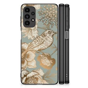 Bloemen Hoesje voor Samsung Galaxy A13 4G Vintage Bird Flowers