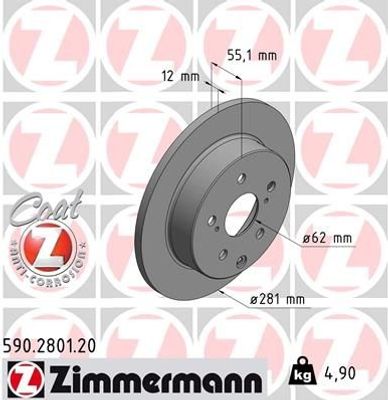 Remschijf Coat Z 590280120