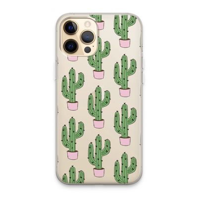 Cactus Lover: iPhone 13 Pro Max Transparant Hoesje