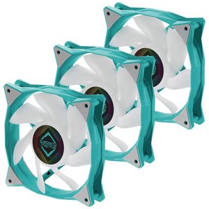 Iceberg Thermal IceGALE ARGB Computer behuizing Ventilator 12 cm Blauwgroen 3 stuk(s)