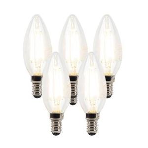 LUEDD Set van 5 E14 dimbare LED kaarslampen B35 helder 3W 250 lm