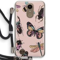 Tiny Bugs: LG K10 (2017) Transparant Hoesje met koord