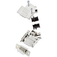 encitech D45PK-M-09-HDS15-W-K 6355-8057-11 D-sub female connectorset 45 ° Aantal polen: 15 Soldeerkelk 1 stuk(s) - thumbnail