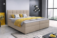 OP=OP Opberg Boxspring Glory - 160 x 200 Velvet Beige