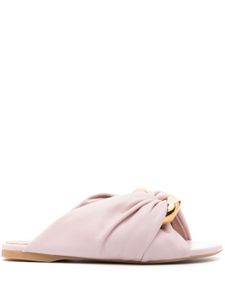 JW Anderson claquettes Chora en cuir - Rose