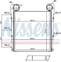 Intercooler, inlaatluchtkoeler 961552 Intercooler, inlaatluchtkoeler 961552
