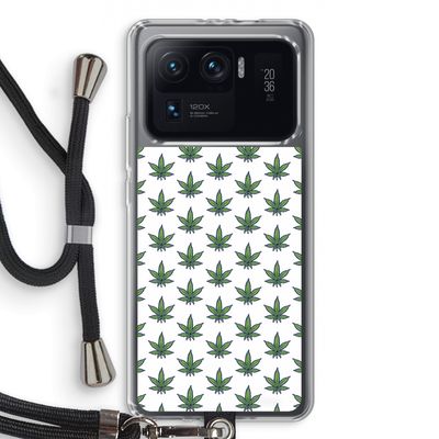 Weed: Xiaomi Mi 11 Ultra Transparant Hoesje met koord