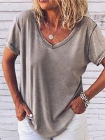 Short Sleeve V-neck Shirt