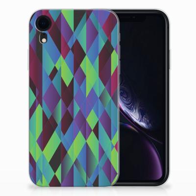 Apple iPhone Xr | TPU Hoesje | Abstract Green Blue