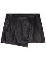 Diesel L-Kesselle leather skirt - Noir - thumbnail