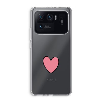 Hartje: Xiaomi Mi 11 Ultra Transparant Hoesje