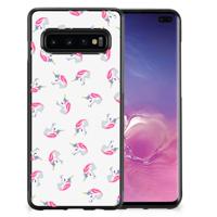 Bumper Case voor Samsung Galaxy S10+ Unicorns